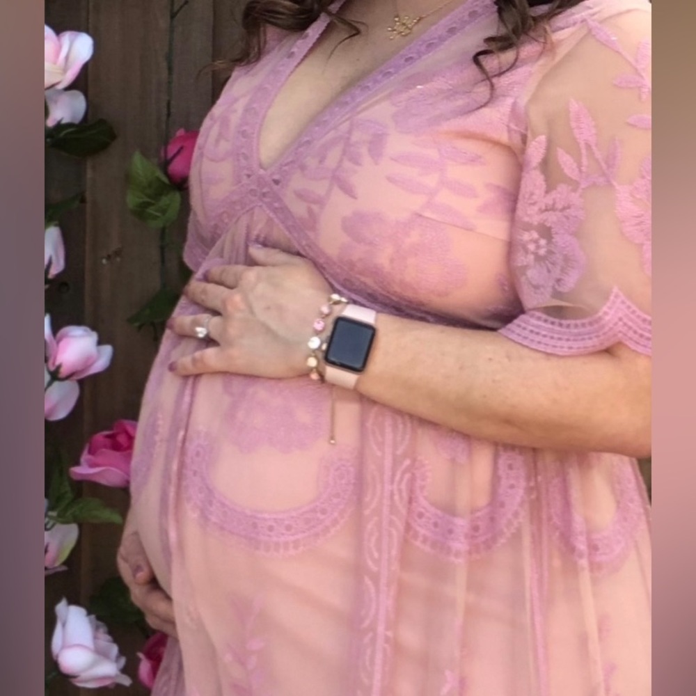 Pink Blush Maternity dress. Size M.